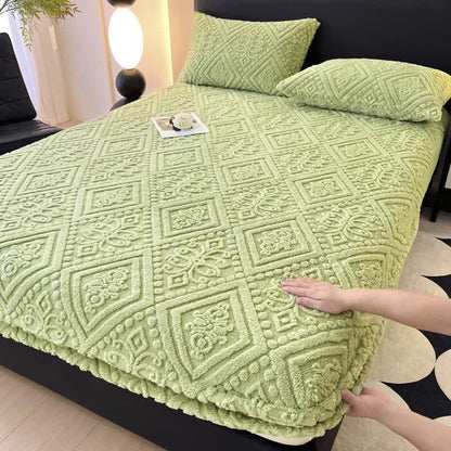 Drap-housse d'hiver simple en polaire douce