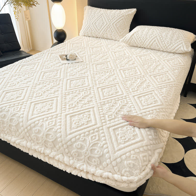 Drap-housse d'hiver simple en polaire douce