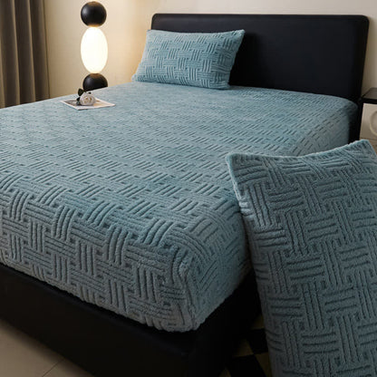 Drap-housse d'hiver simple et chaud en polaire