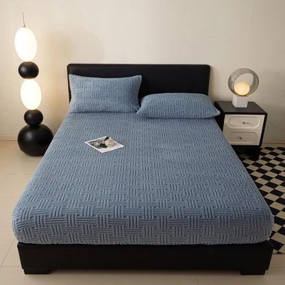 Drap-housse d'hiver simple et chaud en polaire