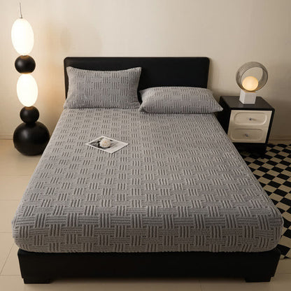 Drap-housse d'hiver simple et chaud en polaire