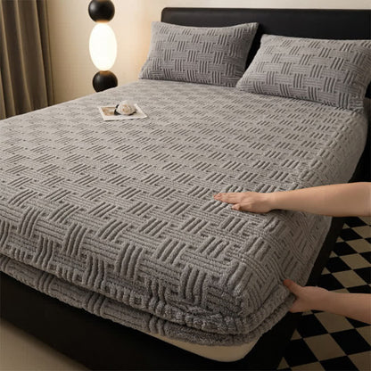 Drap-housse d'hiver simple et chaud en polaire