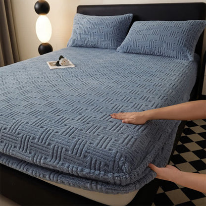Drap-housse d'hiver simple et chaud en polaire