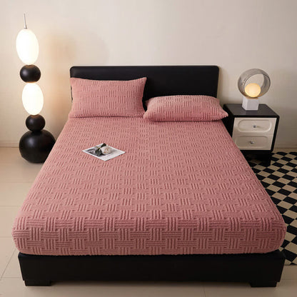 Drap-housse d'hiver simple et chaud en polaire
