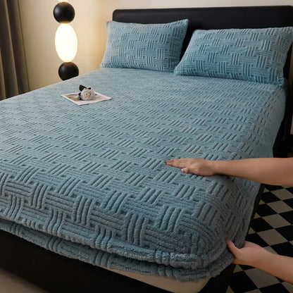 Drap-housse d'hiver simple et chaud en polaire