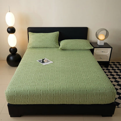 Drap-housse d'hiver simple et chaud en polaire