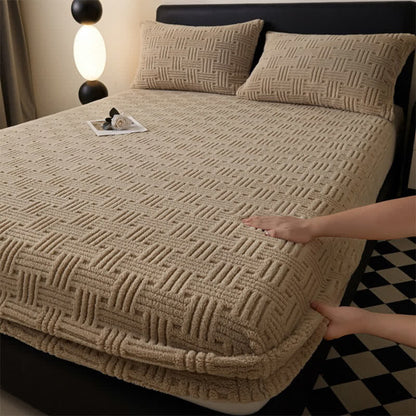 Drap-housse d'hiver simple et chaud en polaire