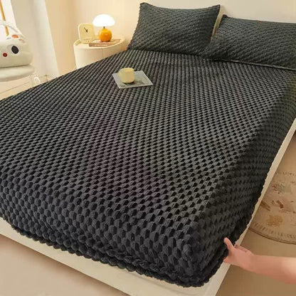Drap-housse polaire uni et chaud
