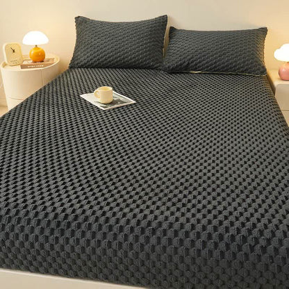Drap-housse polaire uni et chaud