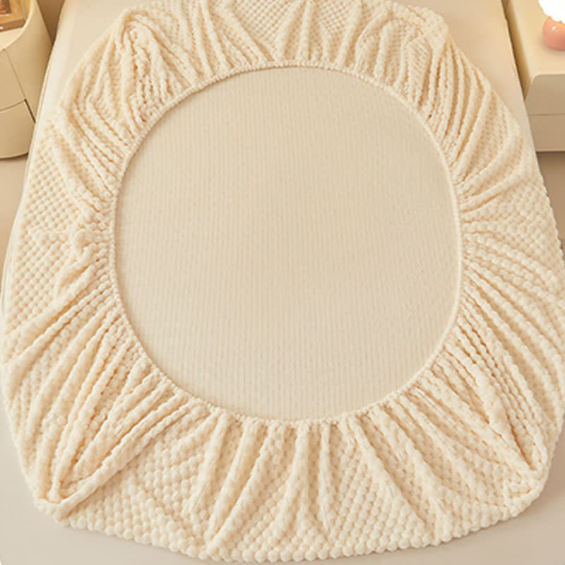 Drap-housse polaire uni et chaud