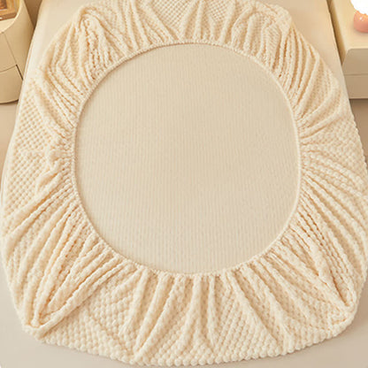 Drap-housse polaire uni et chaud