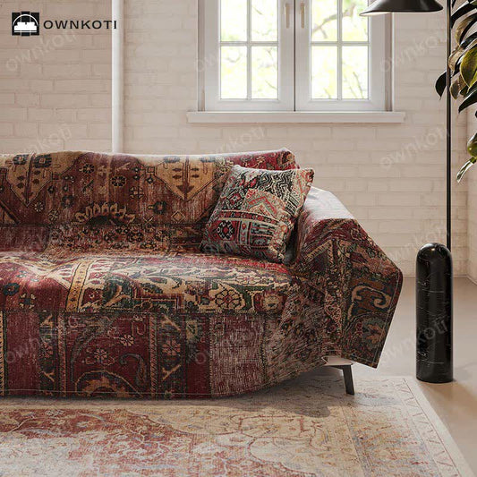 Housse de canapé multifonctionnelle marocaine de style vintage