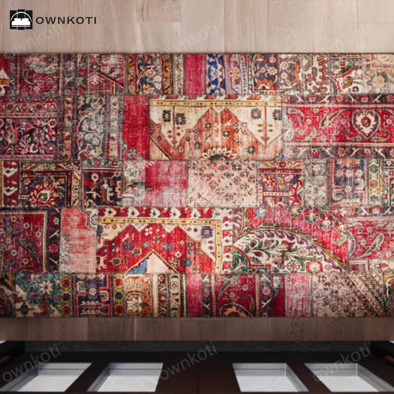 Tapis décoratif oriental exotique antidérapant