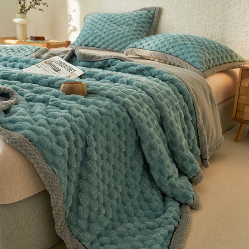 Housse de couette en polaire simple et douce