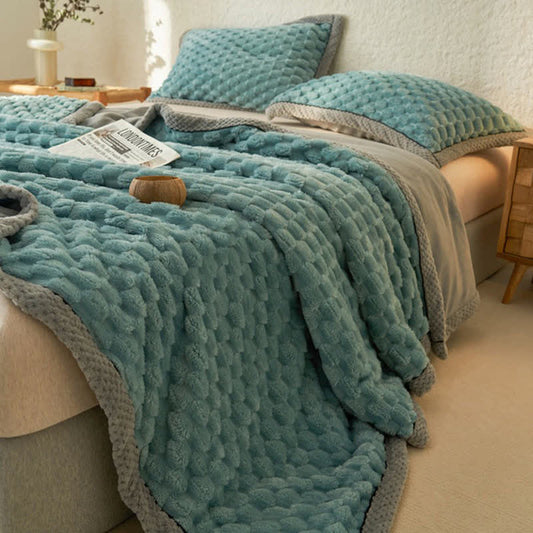 Housse de couette en polaire simple et douce