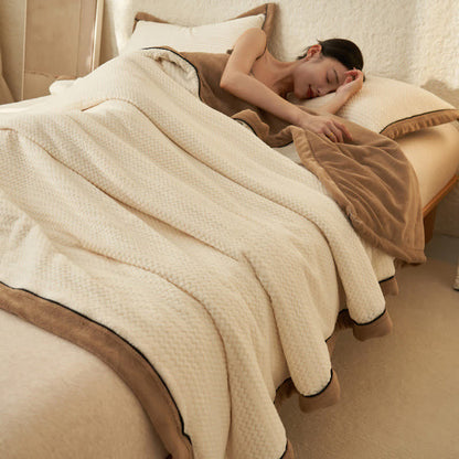 Housse de couette polaire double face