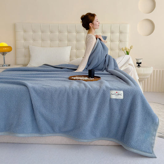Couverture polaire chaude double face