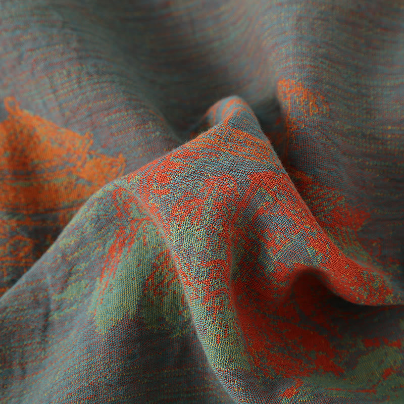 Ensemble pyjama jacquard à manches longues en gaze de coton - image 7