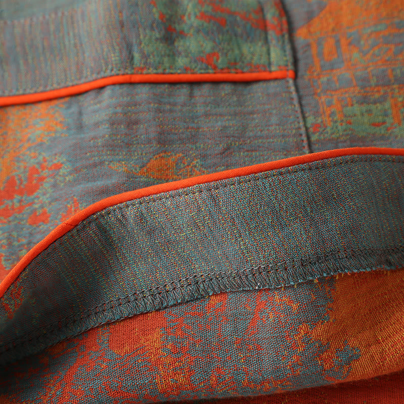 Ensemble pyjama jacquard à manches longues en gaze de coton - image 4