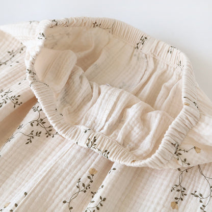 Ensemble de vêtements de détente en coton simple avec revers country