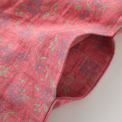 Chemise de nuit en fil teint en coton jacquard doux