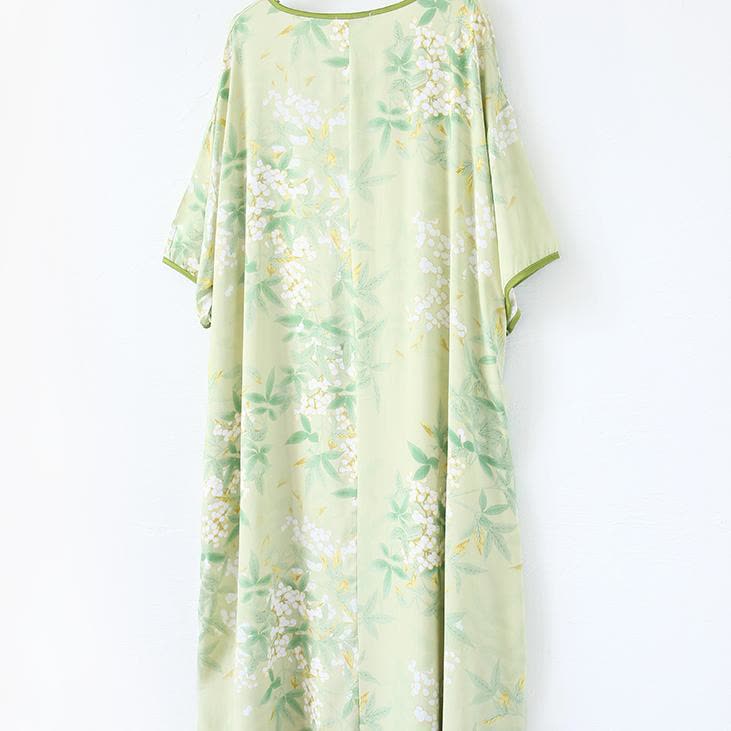 Chemise de nuit longue pastorale grande taille