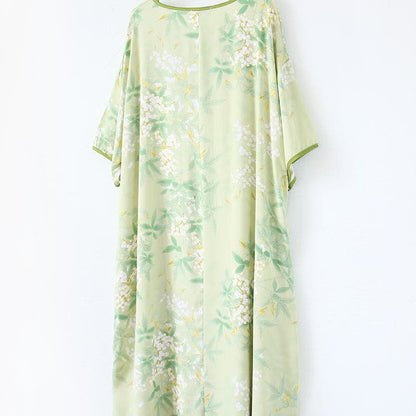 Chemise de nuit longue pastorale grande taille