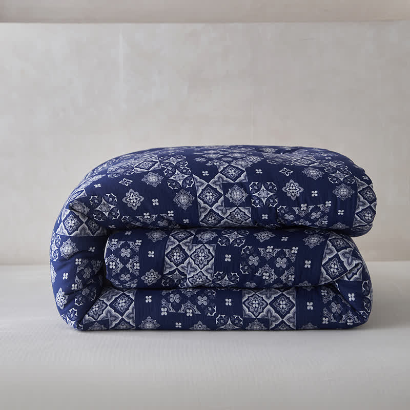 Couverture d'hiver chaude en gaze de coton et cachemire - image 13