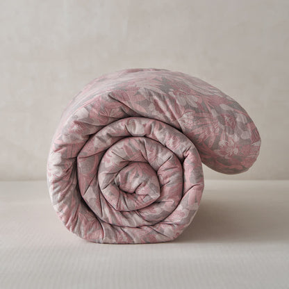 Couette d'hiver en coton et cachemire avec des fleurs en fleurs