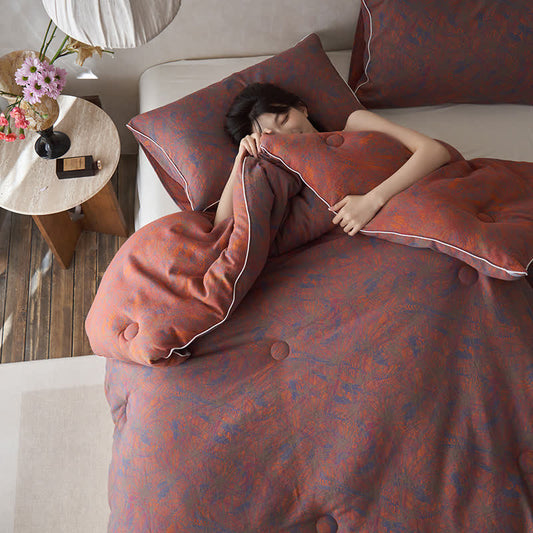 Couette vintage chaude en gaze de coton cachemire