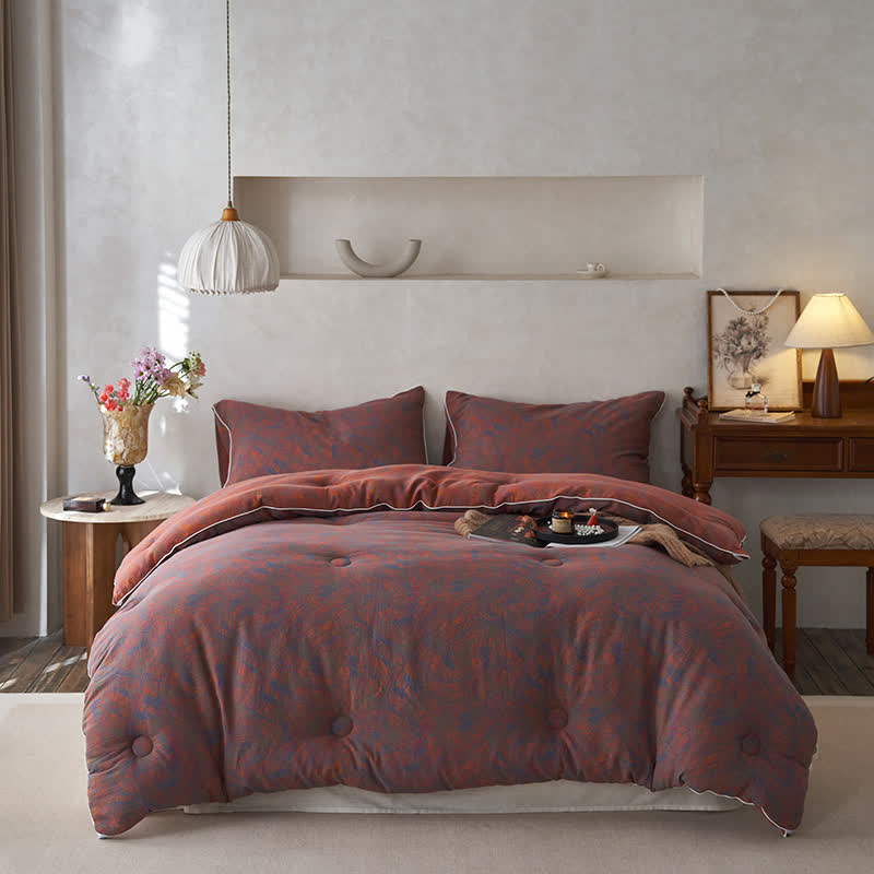 Couette vintage chaude en gaze de coton cachemire