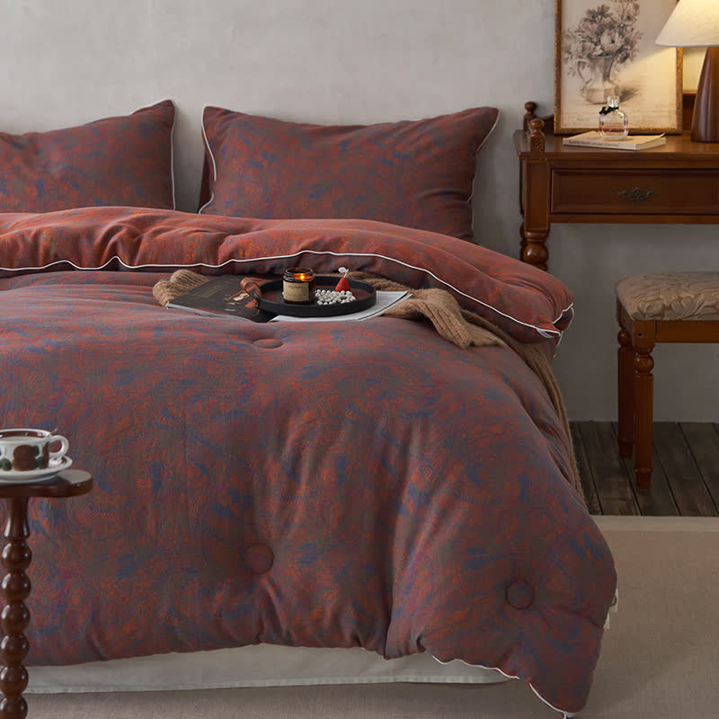 Couette vintage chaude en gaze de coton cachemire