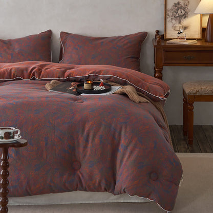 Couette vintage chaude en gaze de coton cachemire