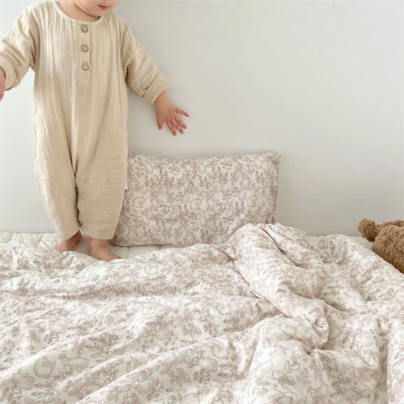 Housse de couette avec couette en coton « Lapin Rural »