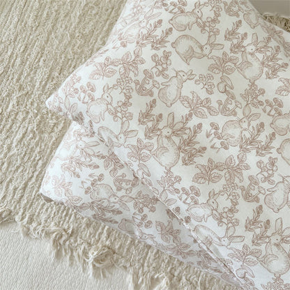 Housse de couette avec couette en coton « Lapin Rural »