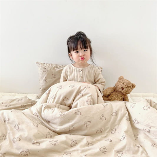 Housse de couette avec couette en pur coton