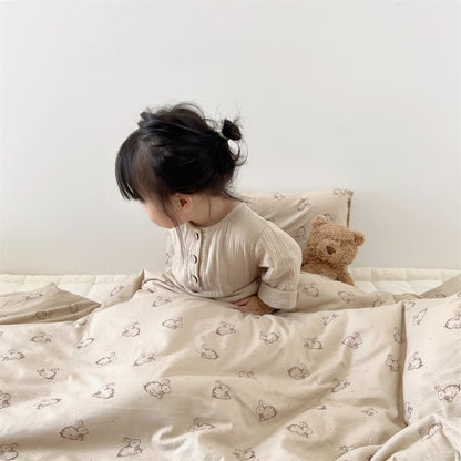 Housse de couette avec couette en pur coton