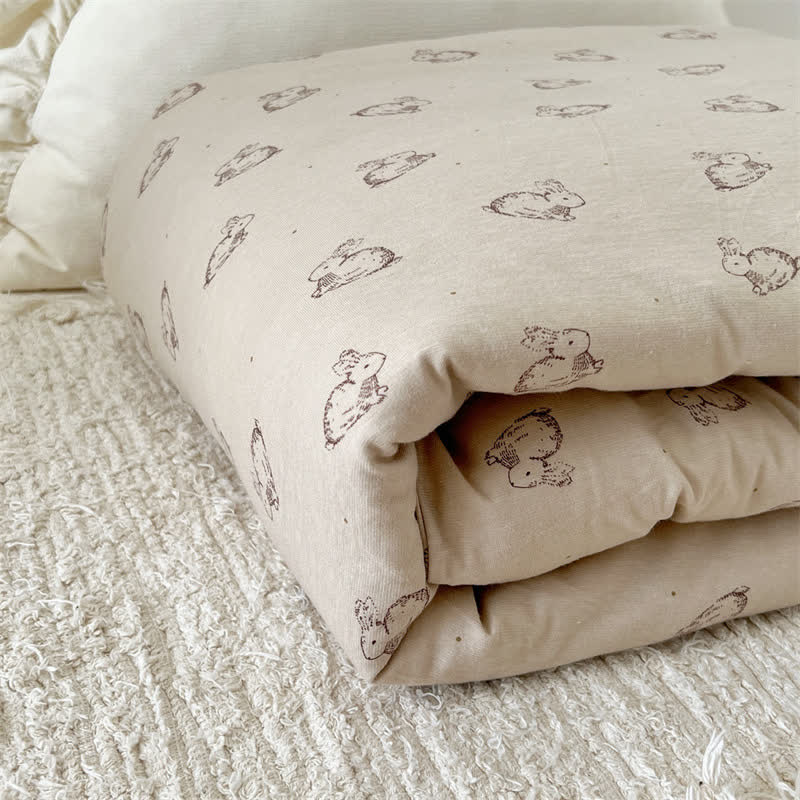 Housse de couette avec couette en pur coton