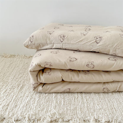 Housse de couette avec couette en pur coton