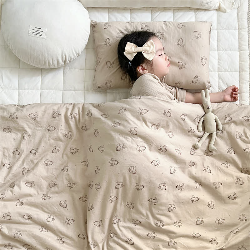 Housse de couette avec couette en pur coton