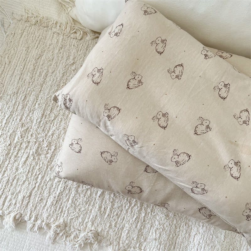 Housse de couette avec couette en pur coton