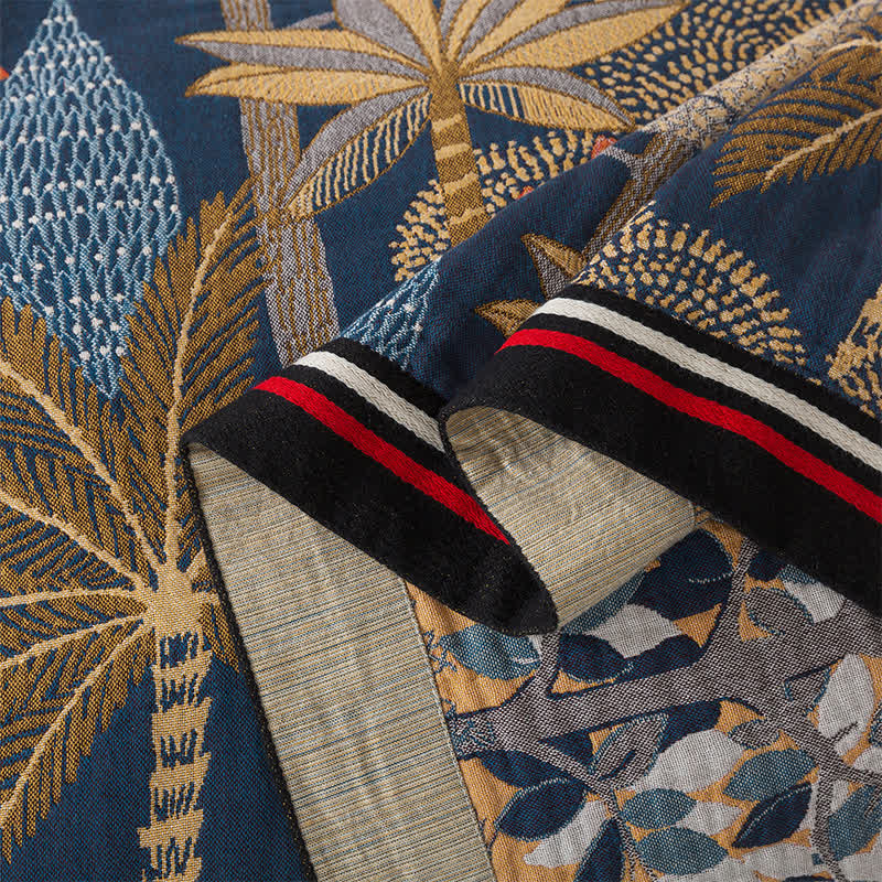 Couette confortable « Jungle tropicale » en gaze de coton