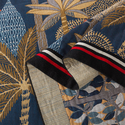 Couette confortable « Jungle tropicale » en gaze de coton