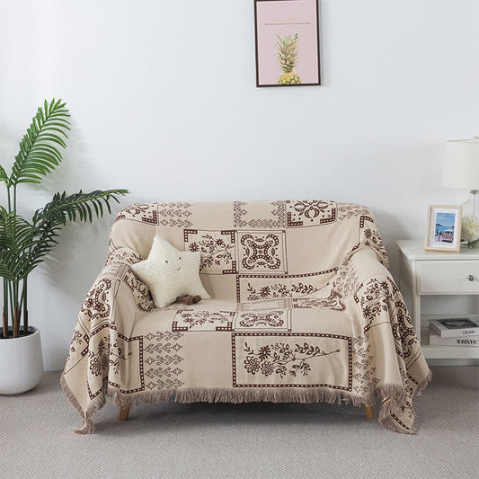 Housse de canapé en gaze de coton à quatre couches