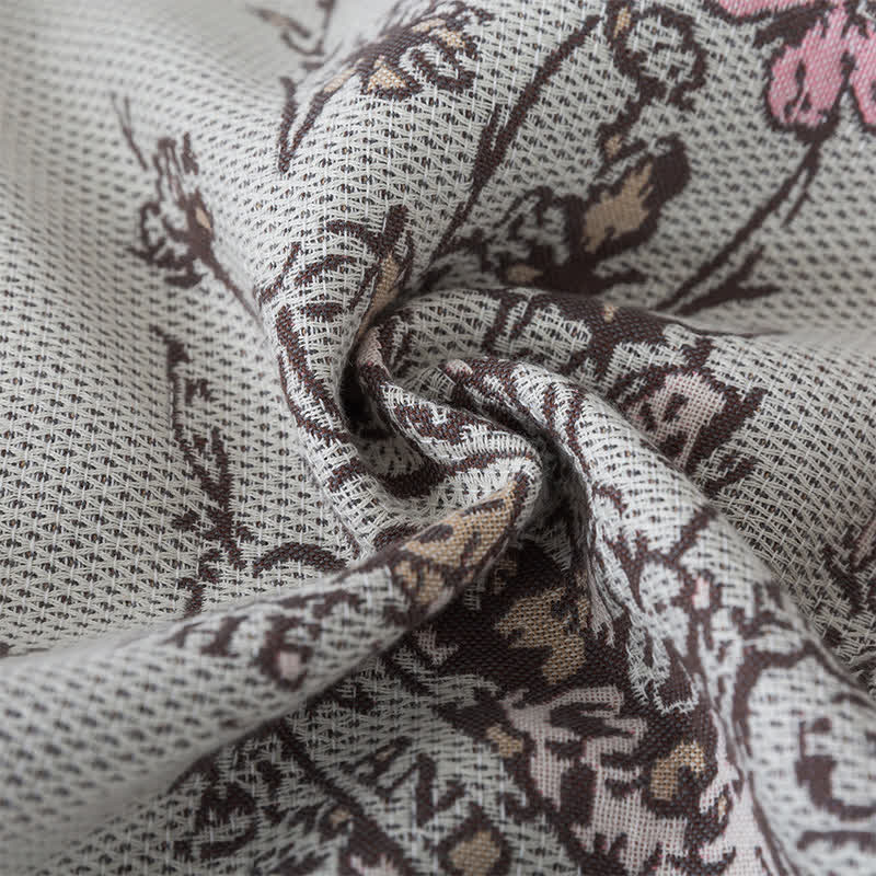 Couverture de canapé à pompons papillon vintage