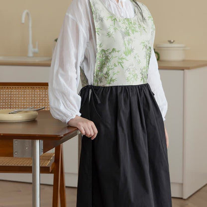 Blouse d'artiste pastorale imperméable en bambou