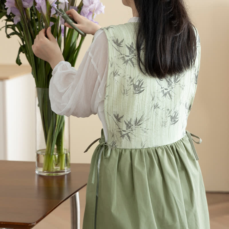 Blouse d'artiste pastorale imperméable en bambou