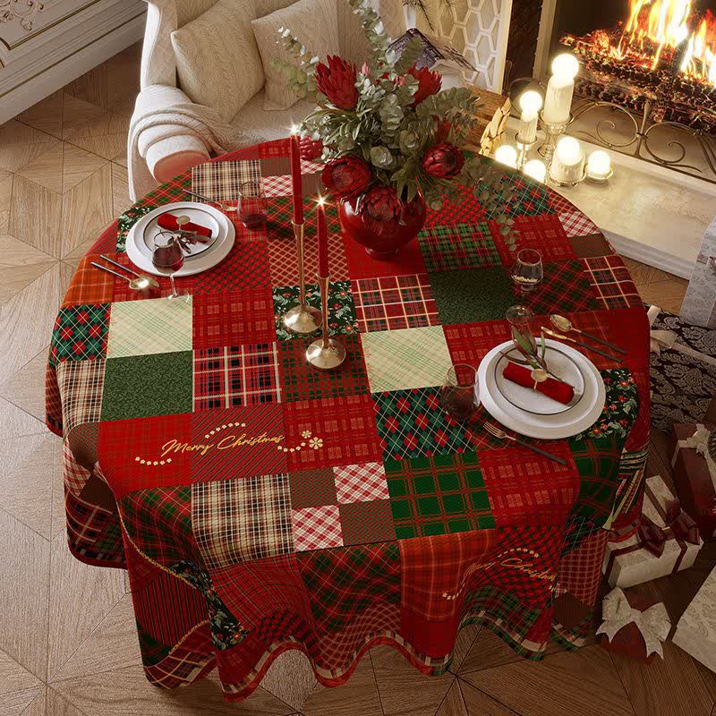 Nappe luxueuse, festive et imperméable pour Noël