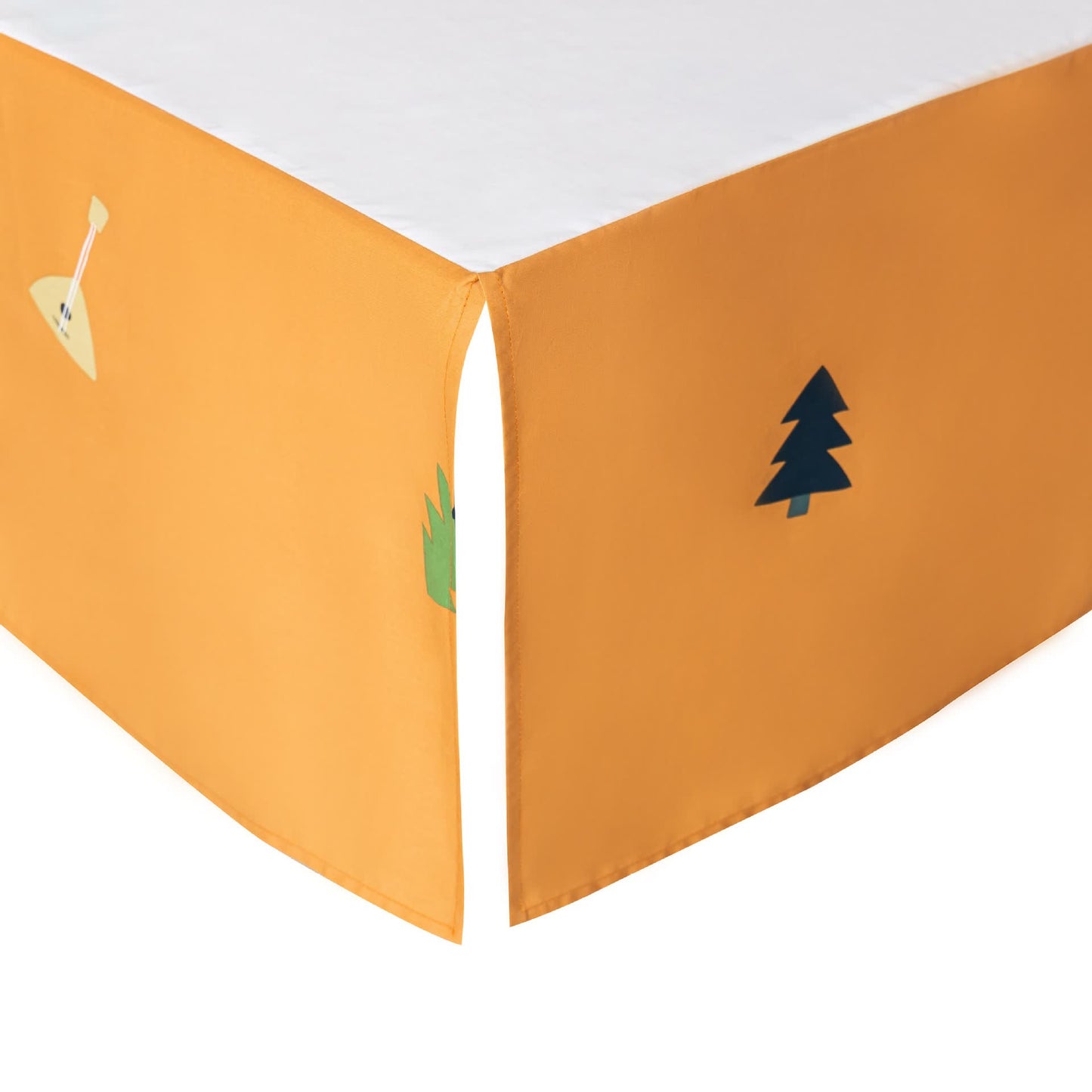 Parure de lit en coton pour lit enfant avec motifs animaux dans un motif forêt (3 pièces)