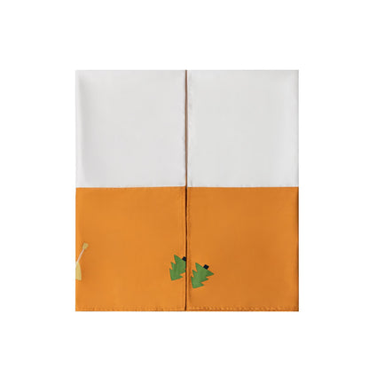 Parure de lit en coton pour lit enfant avec motifs animaux dans un motif forêt (3 pièces)